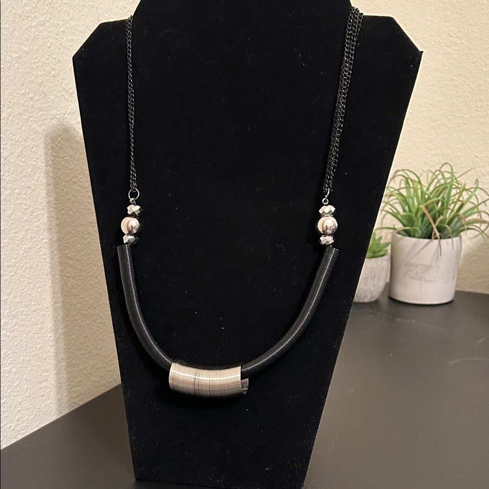 Black and Silver Necklace